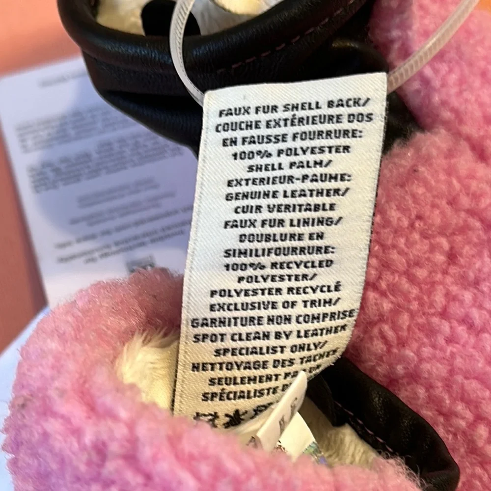 UGG Pink and Black Mittens